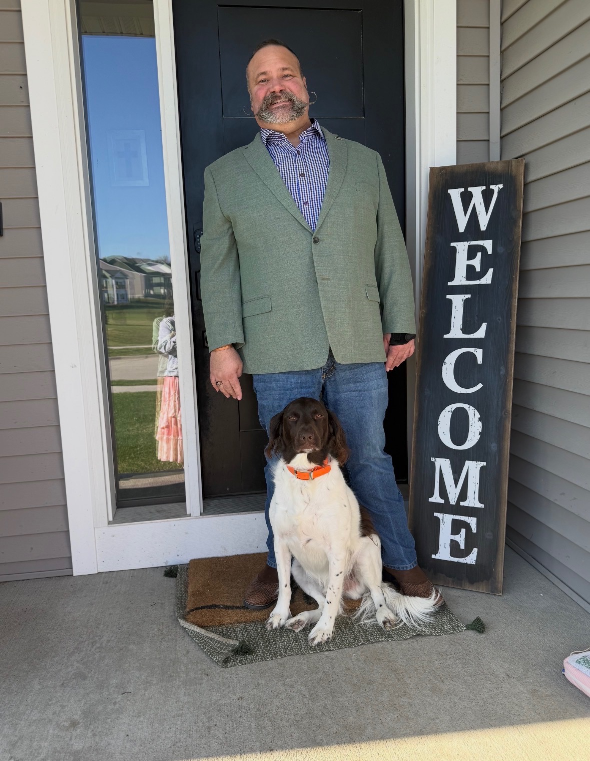 Bart Merrigan with his dog